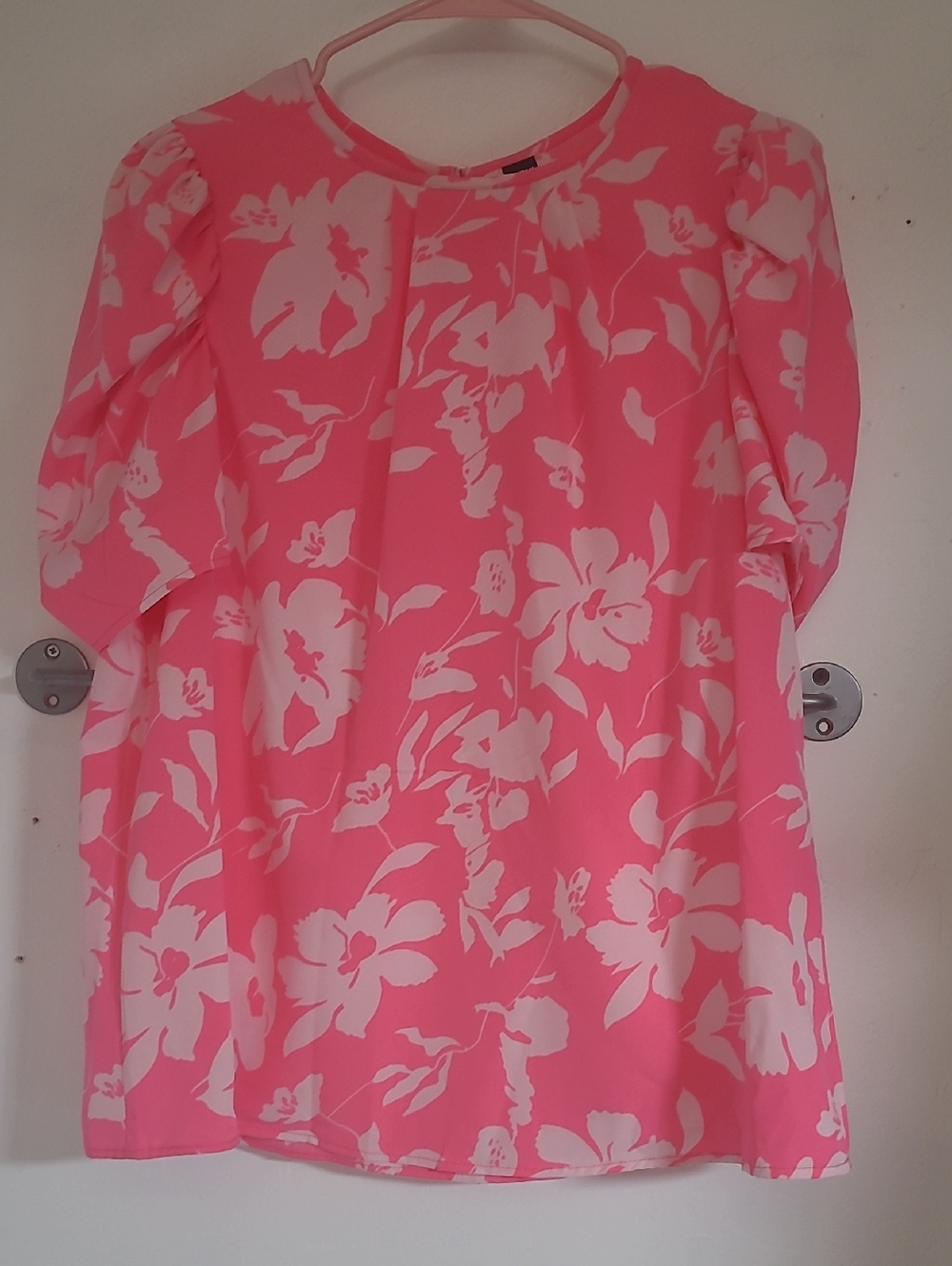 Pink Floral Blouse